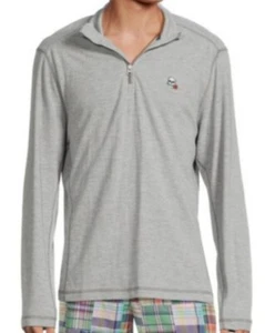 Robert Graham Polaris Classic Fit Quarter Zip Up Pullover Heather Grey M $158 - Picture 1 of 12