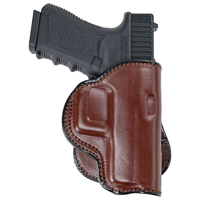 PADDLE HOLSTER FOR S&W SD9VE. OWB LEATHER PADDLE W/ ADJUSTABLE CANT. - Image 1 of 4
