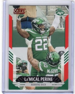 LA'MICAL PERINE 2021 Score RED PARALLEL #50 - JETS - Picture 1 of 1