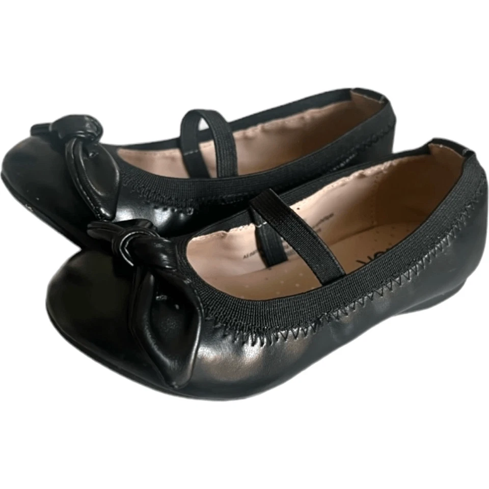 Zapatos de vestir de bailarinas negras Maryjane Emma de Nordstrom Rack para niñas pequeñas - Talla 9 Foto 1 de 1