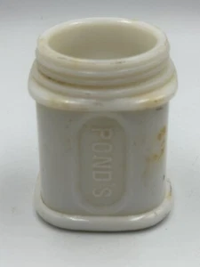 VINTAGE COLLECTABLE MILK GLASS PONDS COLD CREAM JARS - Bild 1 von 8