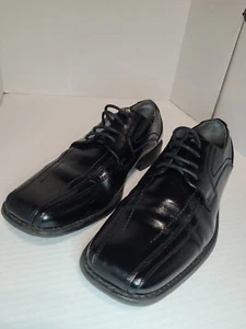 Stacy Adams Mens Oxfords Dress Shoes Black Leather Lace Up Square Toe 8.5M - Picture 1 of 11