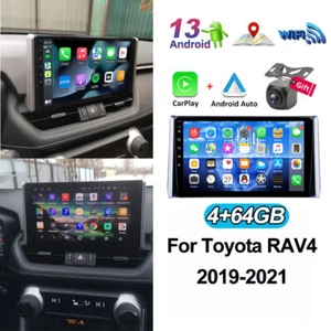 4+64G QLED Car Player For Toyota RAV4 2019+ Android 13 Carplay Car Stereo Radio - Picture 1 of 13
