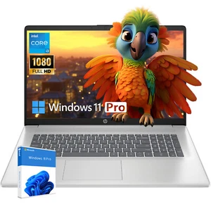 2025 HP Laptop 17.3" 60 Hz HD+ Intel i3 UP TO 32GB RAM,2TB SSD Win 11 Pro - Picture 1 of 6