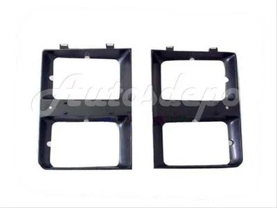 FOR 83-84 Chevy C10-30 Pickup Dual Rectangular Headlight Door Dark Argent SET - Image 1 of 3