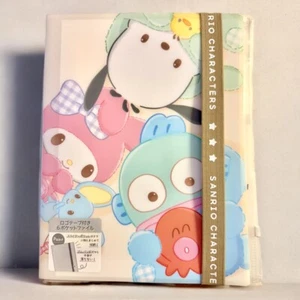 Sanrio File Folder With 6 Pockets & Slider Compartment Melody Pochacco Hangyodon - Picture 1 of 6