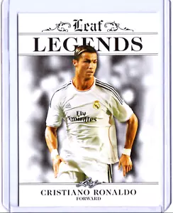 "RARE" CRISTIANO RONALDO 2017 LEAF LEGENDS SOCCER CARD #02! "MINT" - Picture 1 of 2
