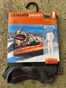 Boys Climate Smart by Cuddl Duds 2 Pc. Baselayer Long Underwear Shirt Pants M - Picture 1 of 7
