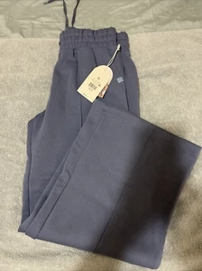 Blogilates Women's Travel Trouser High-Rise Wide Leg Sweatpants - Steel Blue M - Picture 1 of 2