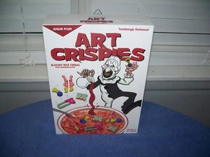 Terrifier Art the Clown Crispies caja de cereales arte de pared signo espíritu Halloween - Imagen 1 de 4