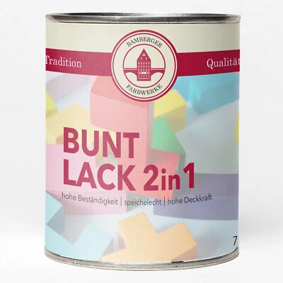 Buntlack 2in1 Glänzend Schutzlack Metalllack Holzlack Kunststoff Holz - Bild 1 von 4