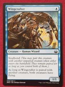 Magic The Gathering MODERN MASTERS 2017 MM3 WINGCRAFTER blue card MTG - Picture 1 of 2