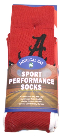 NCAA Alabama Crimson Tide Sport Performance Crew Socks Cover
