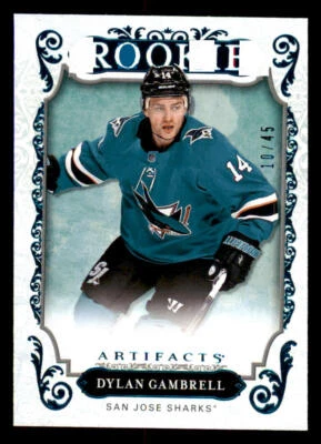 2018-19 Artifacts Aqua #169 Dylan Gambrell /45 - Image 1 of 2