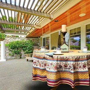 Noëmie Acrylbeschichtete Abwischbare Auslaufsichere Französische Tischdecke - Bild 1 von 20