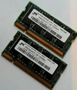 2x256MB DDR333 SODIMM memoria para portatil - Imagen 1 de 1