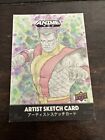 2020 Upper Deck Marvel Anime Sketch Cards Justin Chung 1/1 Auto Colossus