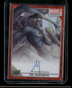 Mr. Fantastic #55 Artist Auto Orange Rainbow /35 Upper Deck 2023 Marvel Platinum - Picture 1 of 3