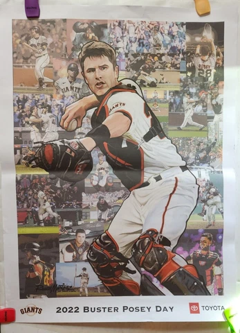 2022 Buster Posey Day Poster - San Francisco Giants Toyota - MLB Cover