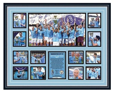 Manchester City FC signed 2023 EPL Champions Memorabilia - image 1 of 4
