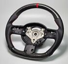 Mini R53 Steering Wheel, Black + Red Perforated Leather, Genuine Carbon Fiber