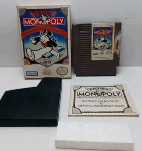 Monopoly CIB Original Nintendo NES Game 1991 Complete In Box w/ Manual Sleeve - Picture 1 of 17