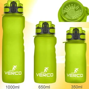 350ml 650ml 1L Trinkflasche Sport Getränke Flasche Wasserflasche Sieb BPA Frei - Bild 1 von 10