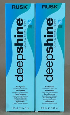 Color crema acondicionadora de pigmentos puros permanentes Rusk Deep Shine - 3,4 fl oz Foto 1 de 3