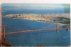 California CA San Francisco Golden Gate Bridge Pocztówka Stary Vintage Widok karty PC