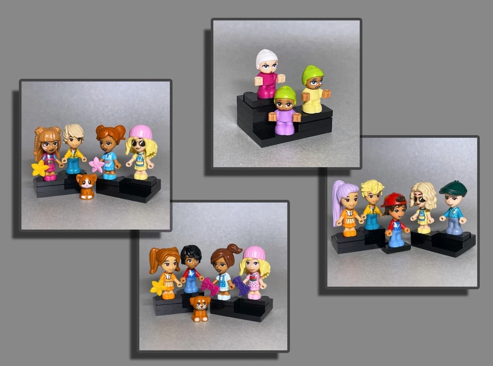 LEGO® Figuren Friends SET Kids Kinder Babys Mädchen Junge Hund Katze Micro Doll