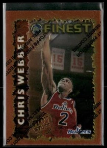 Chris Webber 1995-96 Finest #HS13 Hot Stuff Golden State Warriors - Imagen 1 de 2