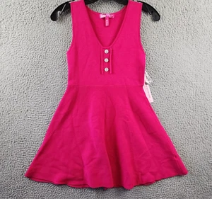 Barbie the Movie x AQUA Girls' Knit Fit & Flare Dress Girls' L Hot Pink Pullover - Picture 1 of 11