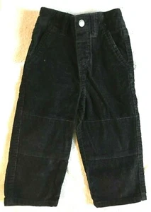 Boy's WonderKids Size 24 Months - Black Corduroy Casual Pants w/ Pockets SL - Picture 1 of 3