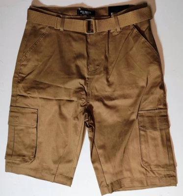 Blu Rock New York Men's Sz 32 Belted Pocket Cargo Shorts Timber NWT - Image 1 of 4