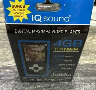 IQ Sound digital MP3 video player 1.8” LCD screen 4 GB new - Image 1 of 3