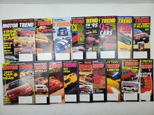 Motor Trend Magazin 17 Ausgaben Anfang-Mitte 90er 1993 1994 1995 Lot - Bild 1 von 13