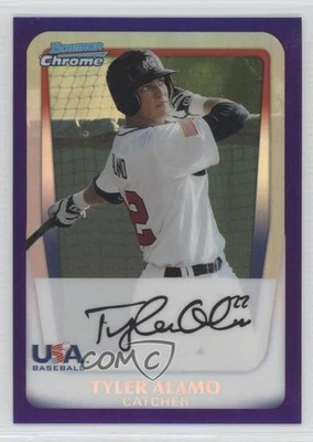 2011 Bowman Draft Chrome Prospects Retail Purple Refractor Tyler Alamo #BDPP92 - Image 1 of 2