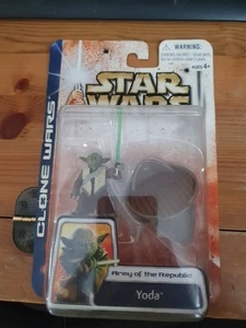 Star Wars Clone Wars Yoda Army of The Republic Action Figure MOC - Picture 1 of 6