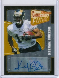 2008 Bowman Signs of the Future Keenan Burton #SF-KB Rookie Auto RC - Picture 1 of 2