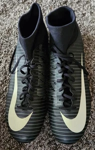 Botines de fútbol Nike Footwear [FÚTBOL] negros blancos talla 11 MERCURIAL ~ 2017 zapatos - Imagen 1 de 5