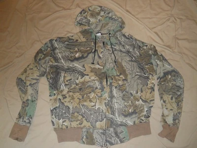 Ace Sportswear ~ CAMO  Zippered Hoodie Lightweight ~ size XL  . - Image 1 of 3
