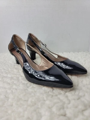 AGL Attilio Giusti Leombruni Womens Pump Shoes Size7.5 Black Patent Leather  - Image 1 of 4
