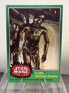 1977 Topps STAR WARS #207 Anthony Daniels C-3PO Corrected Trading Card EXCELLENT - Picture 1 of 2