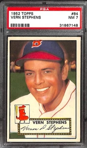 1952 TOPPS #84 VERN STEPHENS PSA 7 NM 31867148 - Picture 1 of 3
