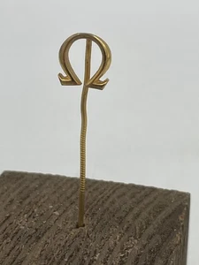 Omega Uhr Anstecknadel Brosche RAR! - Kultige OMEGA "Ω" antik goldfarben sehr guter Zustand - Bild 1 von 21