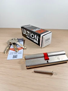 ULTION 1-Star PLUS Eurozylinderschloss von Ultion 50/50 inkl. x3 Schlüssel DCBSA5050D - Bild 1 von 1