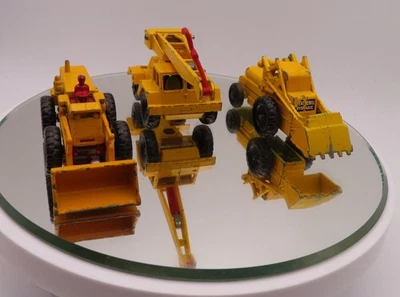 Vintage Matchbox Lesney Construction Vehicles Lot of 3 Aveling Weatherhill Crane - Image 1 of 2