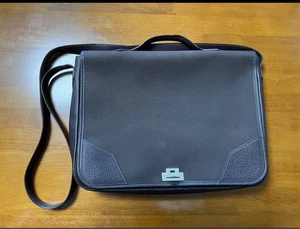 HERMES Victoria Messenger 2WAY Shoulder Handbag Dark Brown Used - Picture 1 of 8