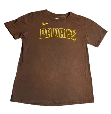 Nike San Diego Padres Brown And Yellow T Shirt Little Boys Size Large - Image 1 of 4