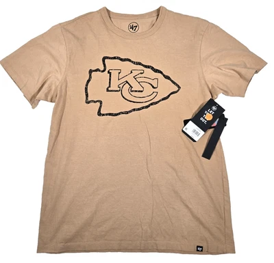 '47 Brand Kansas City Chiefs Short Sleeve Dusted Khaki Shirt Men's Medium NWT - Image 1 of 4